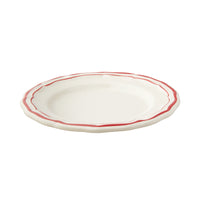 Canape Plate - Red Nets 16.5cm