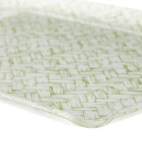 Nina Campbell Fabric Tray Medium 37X28 - Basketweave Green