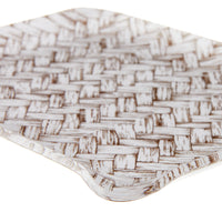 Nina Campbell Fabric Tray Small - Basketweave Chocolate
