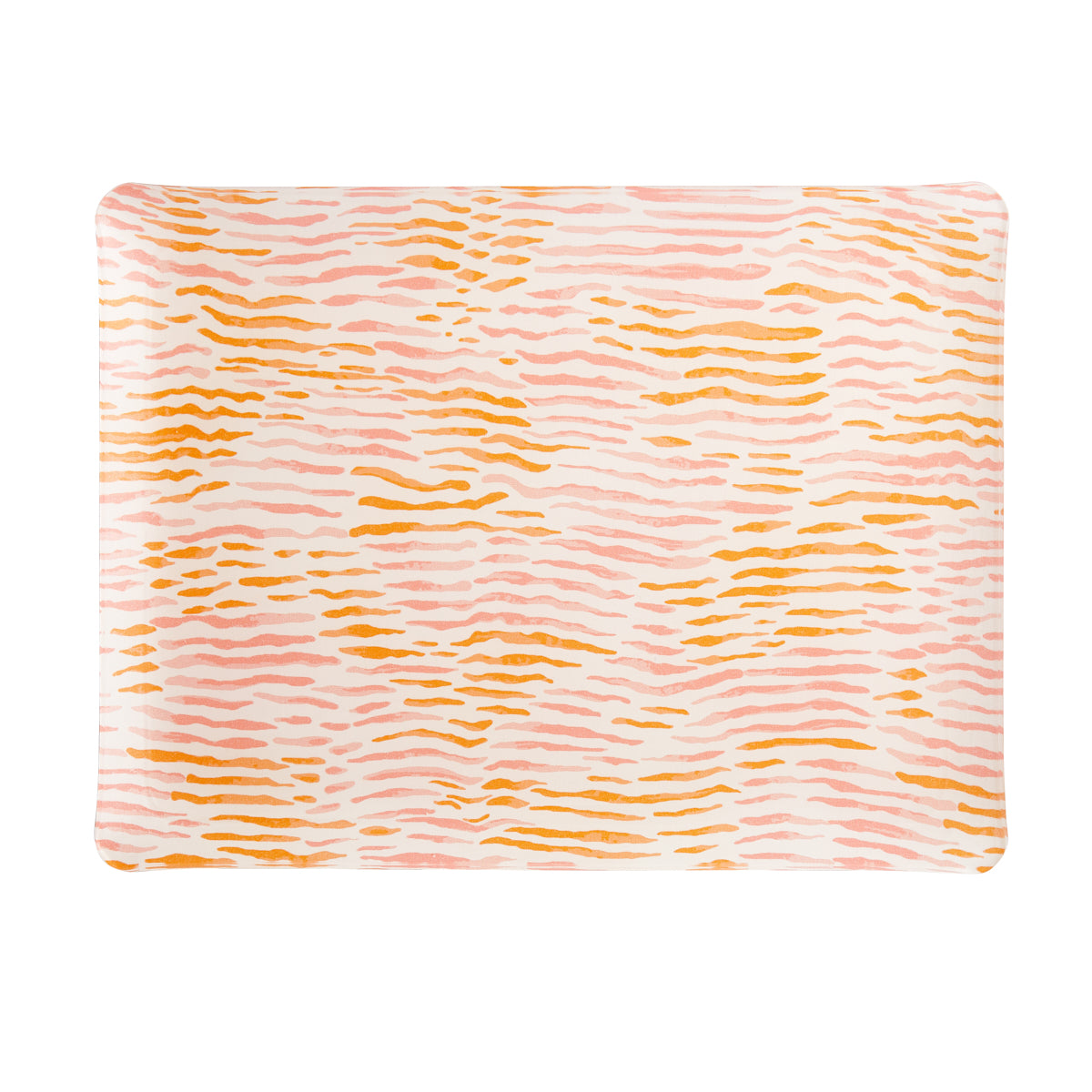 Fabric Tray Medium 37X28 - Arles - Pink/Orange