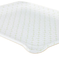 Fabric Tray Small 24X18 - Green Sprig