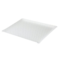 Nina Campbell Fabric Tray Large Heart Grey against a white background