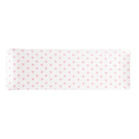 Fabric Tray Oblong 37X13 - Pink Heart