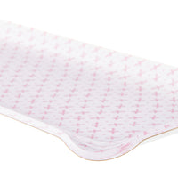 Fabric Tray Oblong 37X13 - Pink Sprig