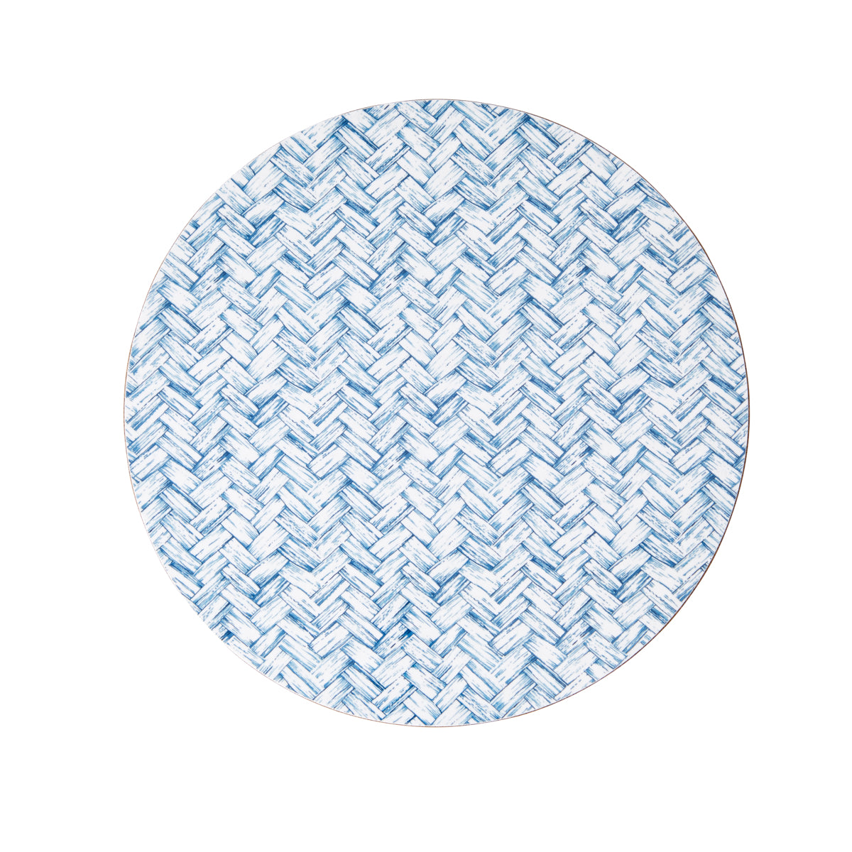 Basketweave Tablemat - Blue