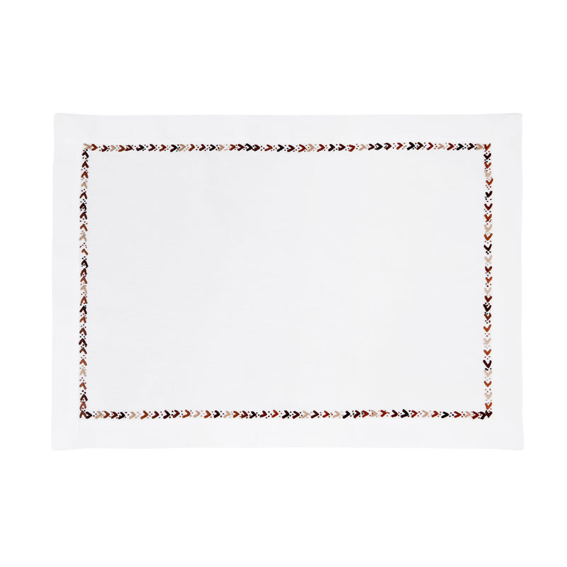 Nina Campbell Ornament Border Placemat Neutral against a white background