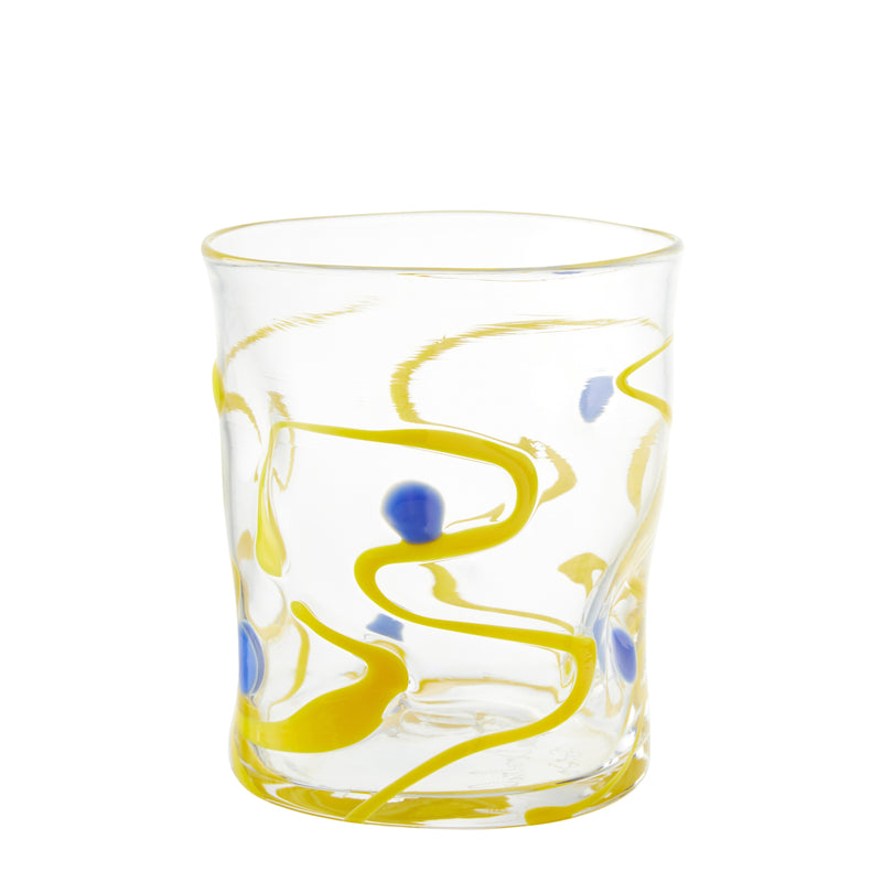 Nina Campbell Wackie Dot Glass - Yellow