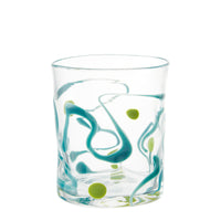 Nina Campbell Wackie Dot Glass Teal against a white background