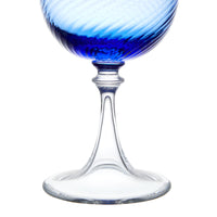 Murano Red Wine Glass - Blue
