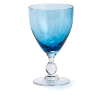 Jewel Wine Goblet - Aquamarine