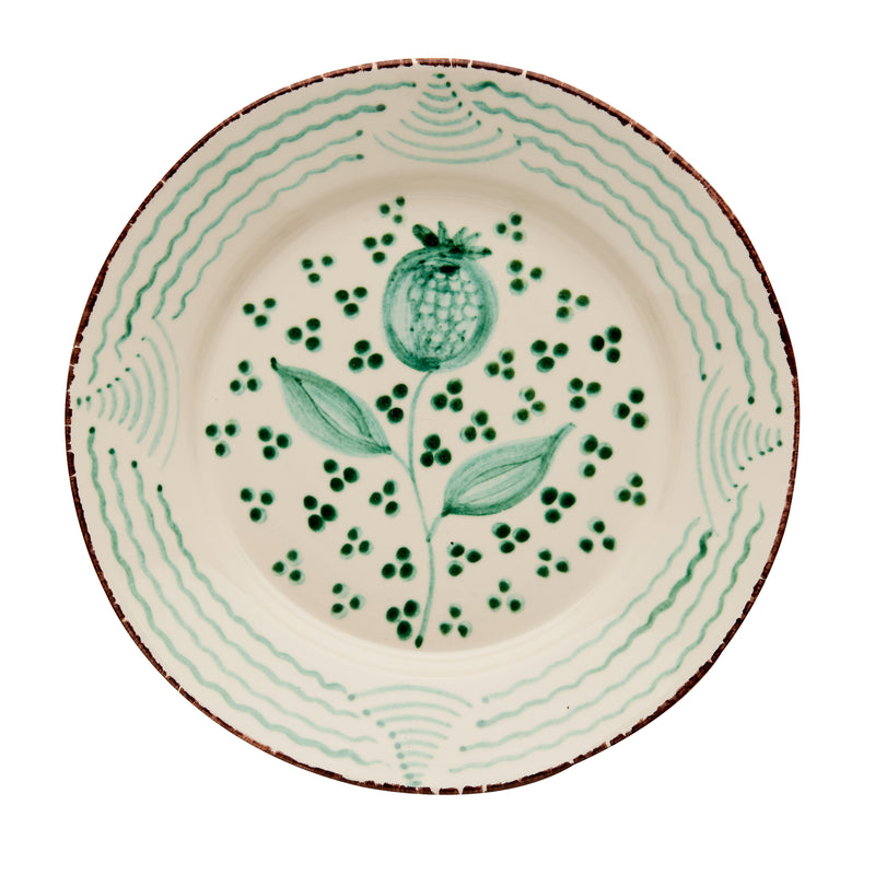 Dinner Plate - Green Pomegranate