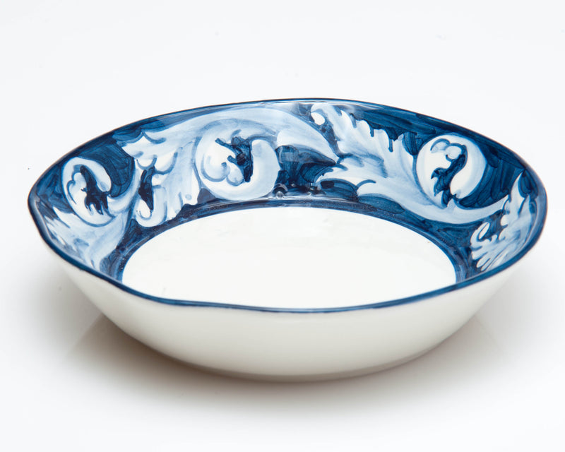 Serving Bowl 13" - Blue/White Elena