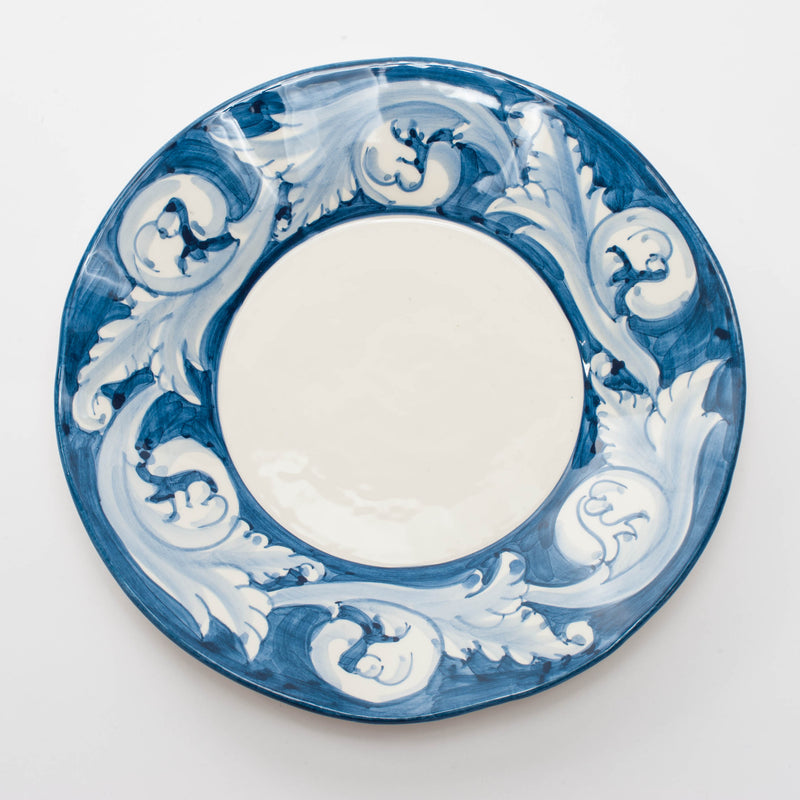 Dinner Plate - Blue/White Elena
