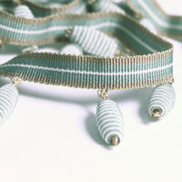 Trimming Woodsford Honey Pot Fringe Aqua/Ivory NCT502-01