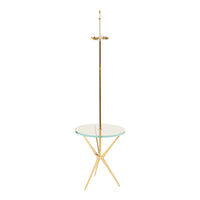 Nina Campbell Arthur Lamp Table in Polished Brass