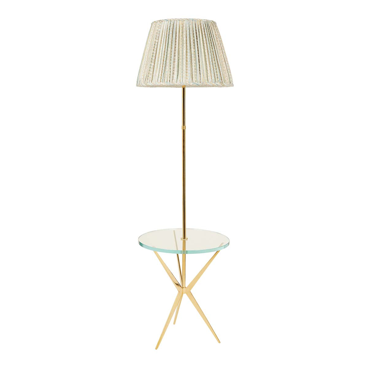 Nina Campbell Arthur Lamp Table in Polished Brass