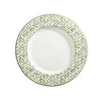Marguerite Basket Weave 13" Charger Green