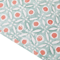 Nina Campbell A4 Clipboard Batik Dots - Coral/Aqua