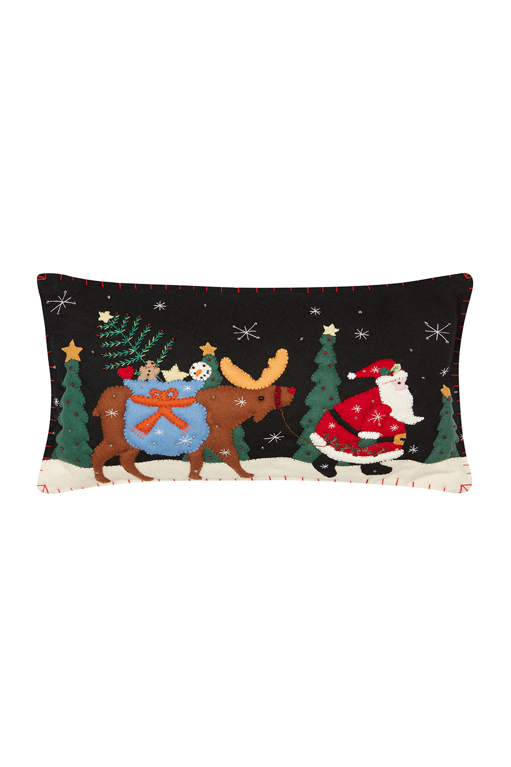 Cushion - Santa with Reindeer