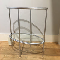 Grace End Table in Silver Gilt