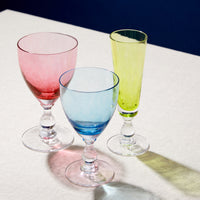 Jewel Wine Glass - Aquamarine