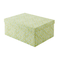 Storage Box Large Batik Dots - Green/Aqua