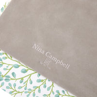 Nina Campbell Letter Tray All Over Buds - Aqua