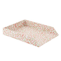 Letter Tray All Over Buds Coral