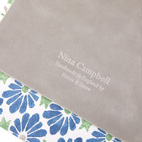 Nina Campbell Letter Tray Ginko Tulips - Blue/Green