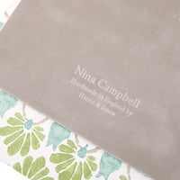 Nina Campbell Letter Tray Ginko Tulips - Green/Aqua