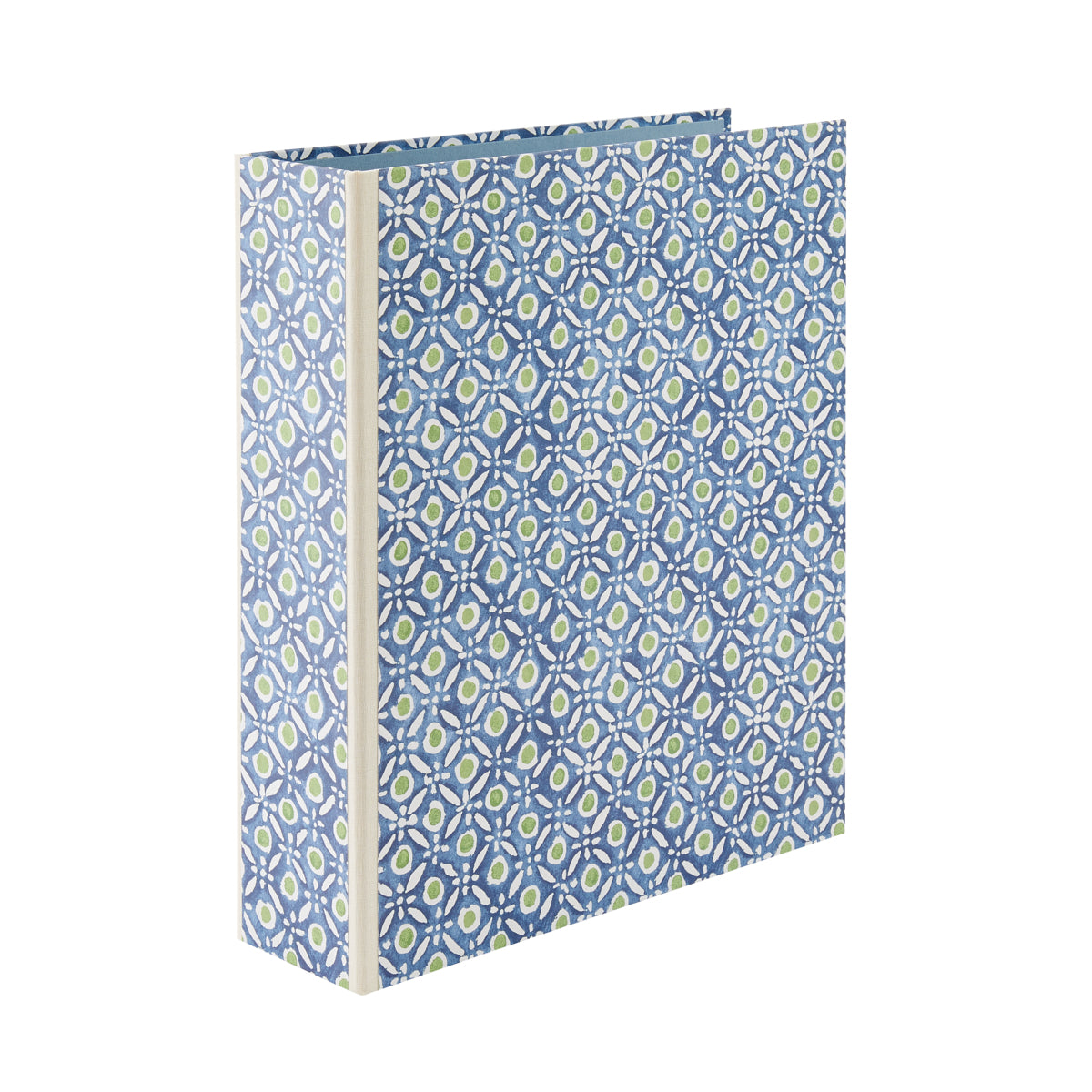 Nina Campbell Lever Arch Folder Batik Dots - Blue/Green