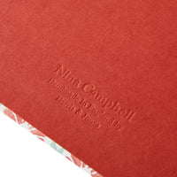 Nina Campbell Lever Arch Folder Ginko Tulips - Coral/Aqua