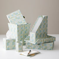 Letter Tray Old Fort - Aqua/Green