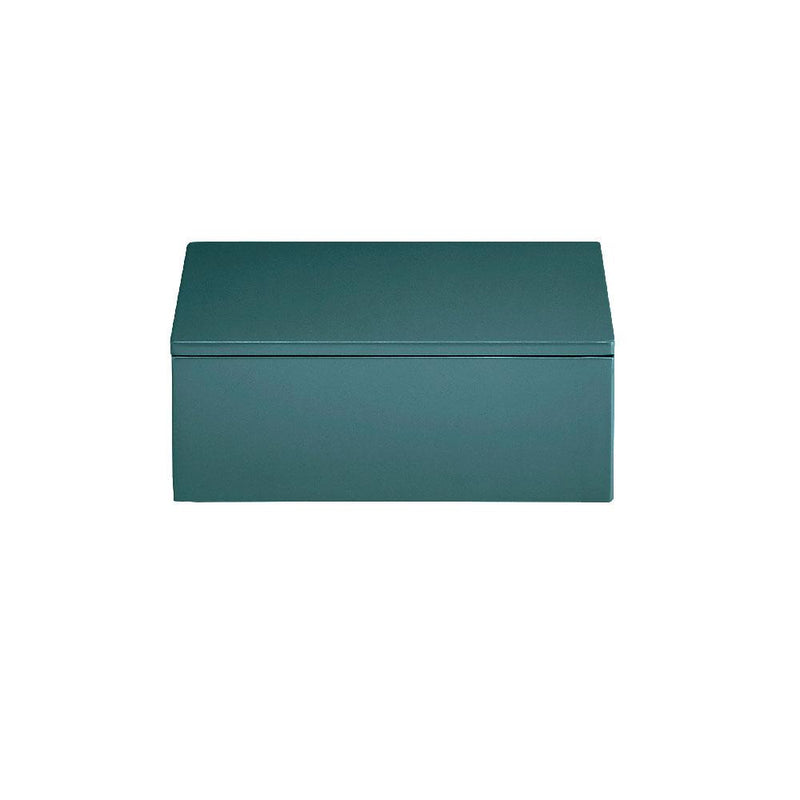 Lux Lacquer Box with Lid - Petrol