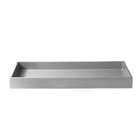 Nina Campbell Lux Tray Medium Cool Grey against a white background