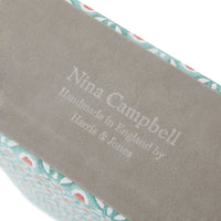 Nina Campbell Magazine File Batik Dots - Coral/Aqua
