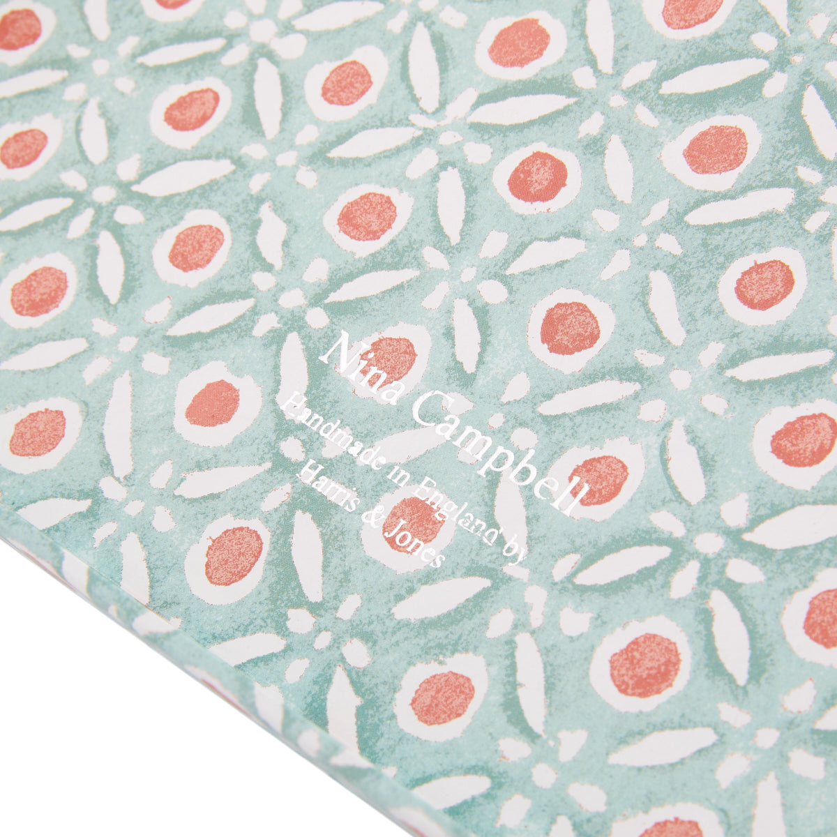 Storage Box Medium Batik Dots Coral/Aqua