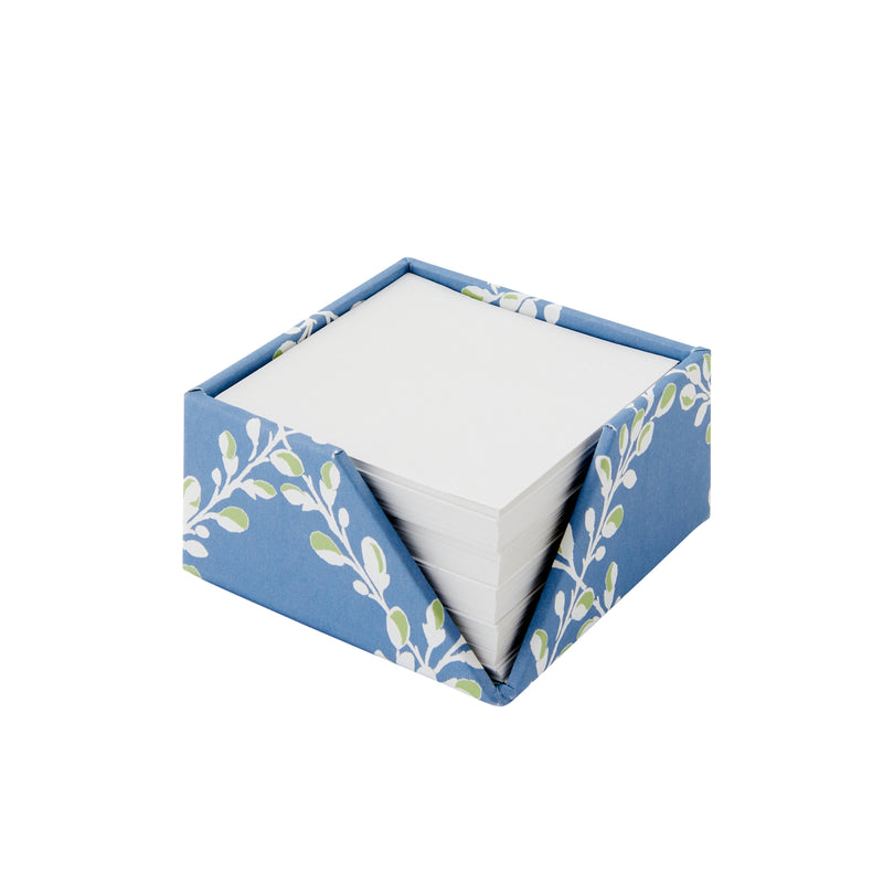 Post It Pad Memo 8cm Bud Trellis Blue