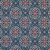 Nina Campbell Fabric - Claribel La Moulade Indigo/Crimson NCF4280-06
