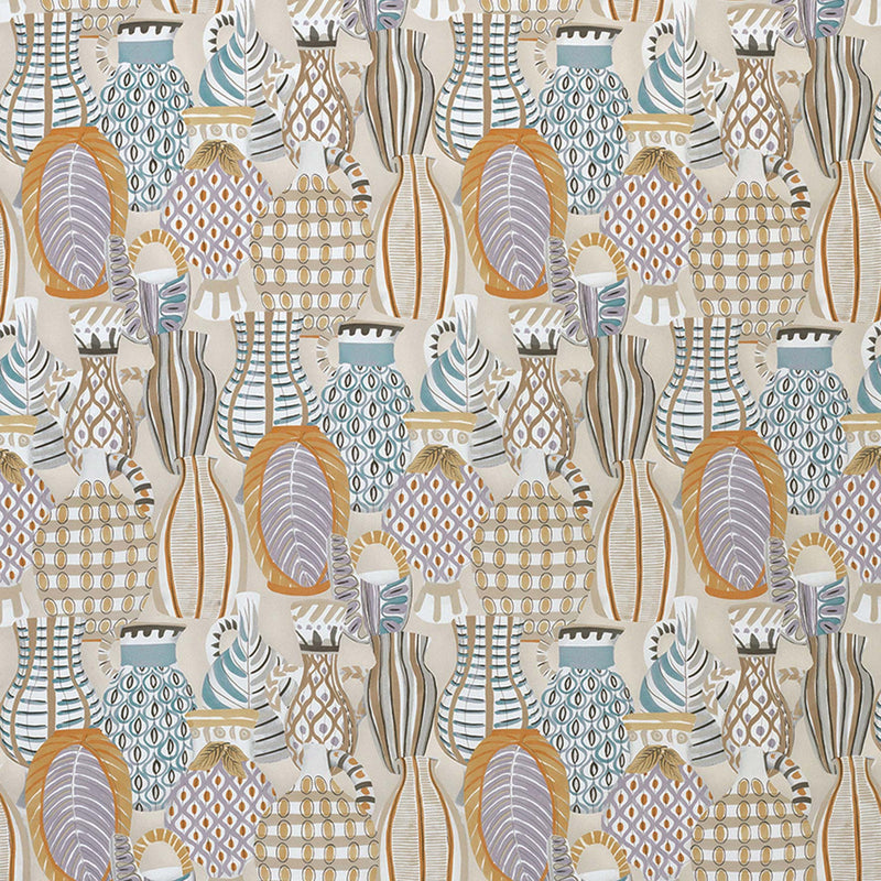 Nina Campbell Fabric - Les Rêves Collioure Taupe/Soft Gold NCF4290-03