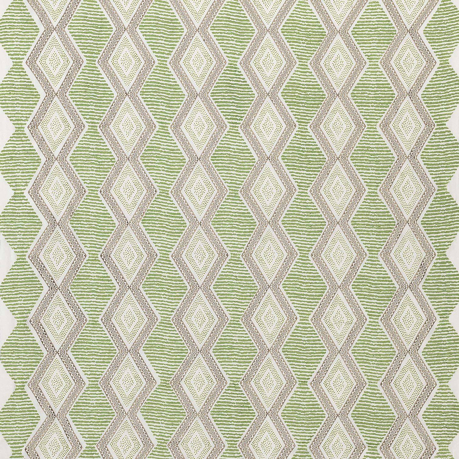 Nina Campbell Fabric - Les Rêves Belle Île Green/Beige NCF4291-03