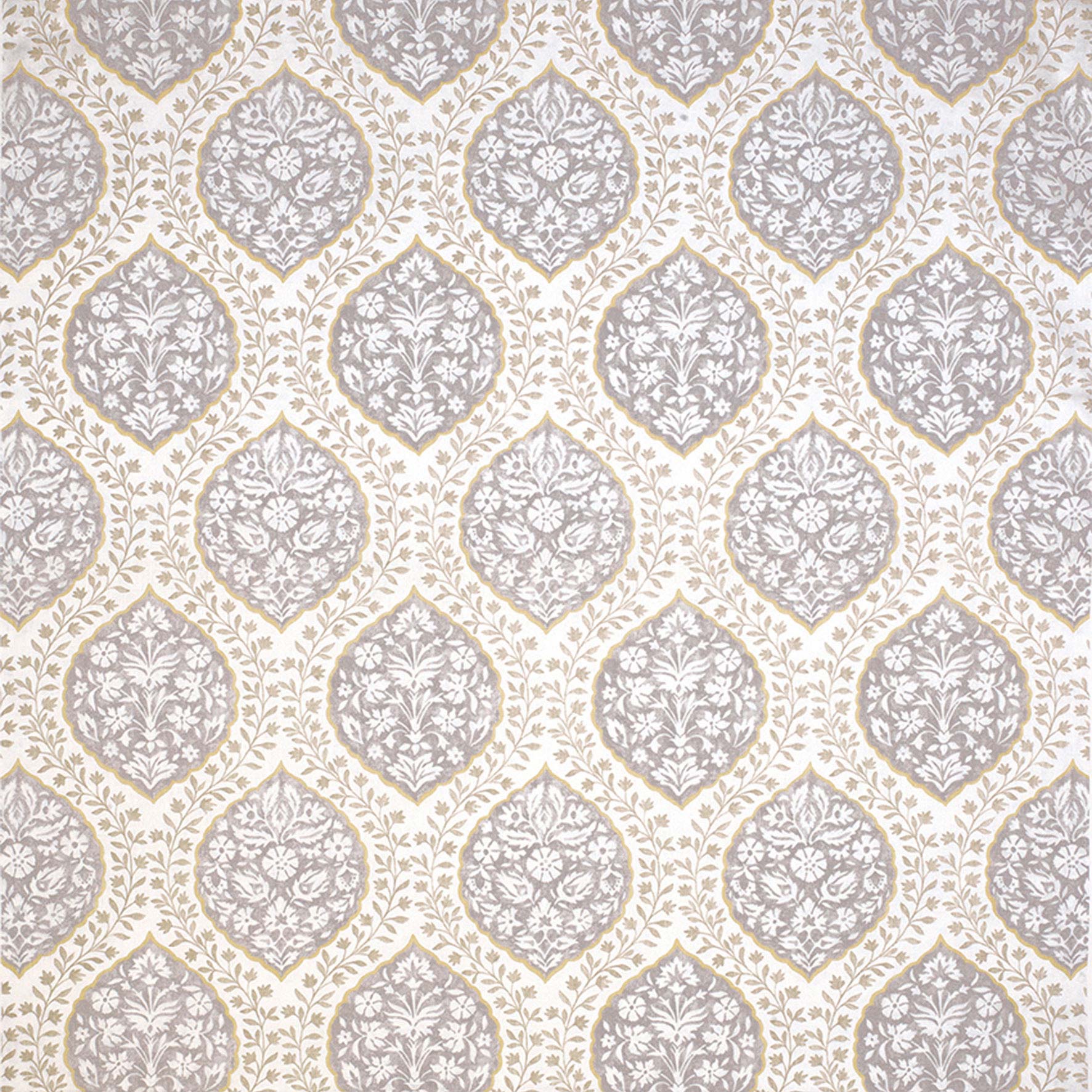 Nina Campbell Fabric - Les Rêves Marguerite Dove/Grey NCF4294-03
