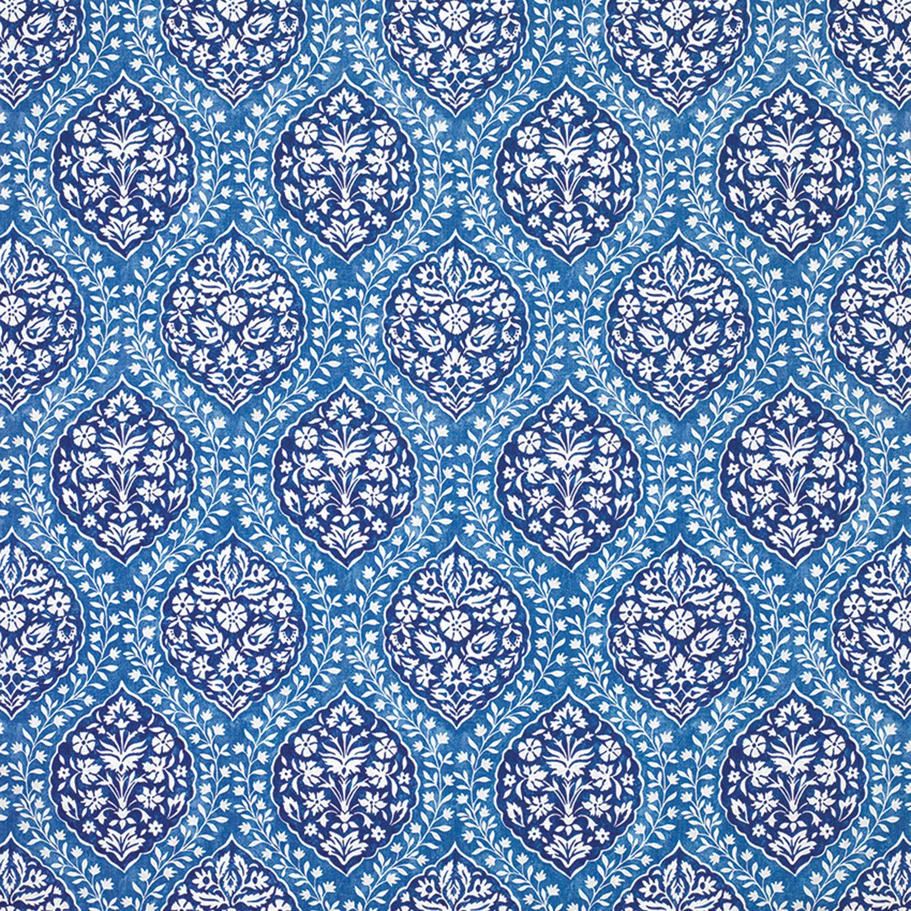 Nina Campbell Fabric - Les Rêves Marguerite Indigo/Blue NCF4294-04