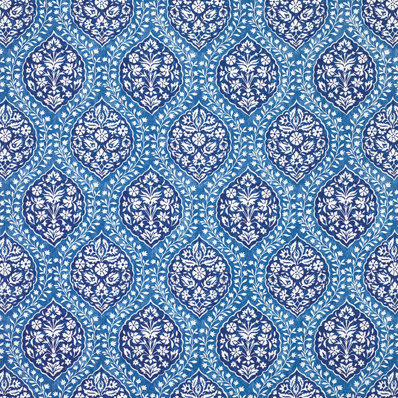 Nina Campbell Fabric - Les Rêves Marguerite Indigo/Blue NCF4294-04