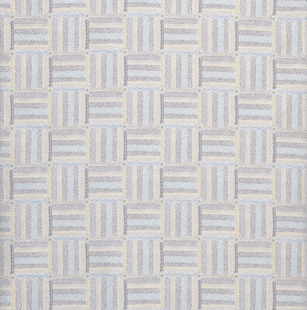 Rivoli Jossigny Aqua/Yellow/Charcoal Fabric - NCF4323-05
