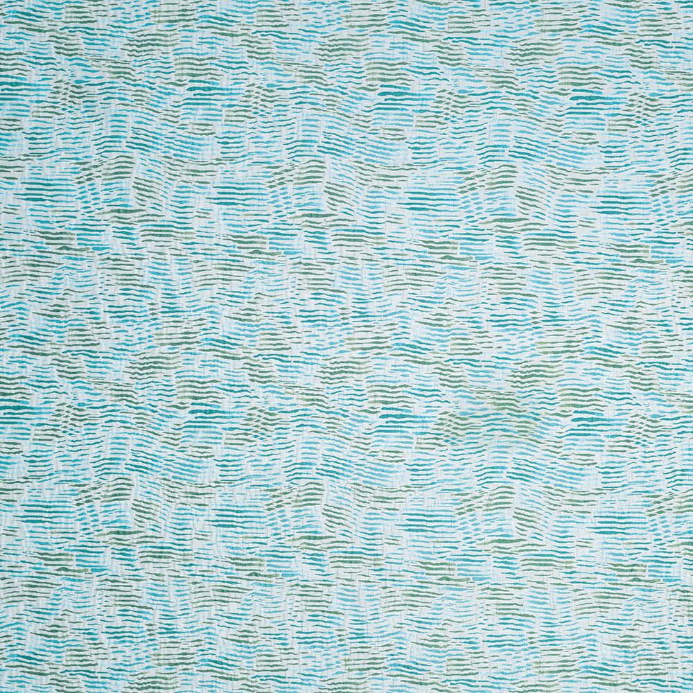 Nina Campbell Fabric - Les Indiennes Arles Aqua/Green NCF4333-03