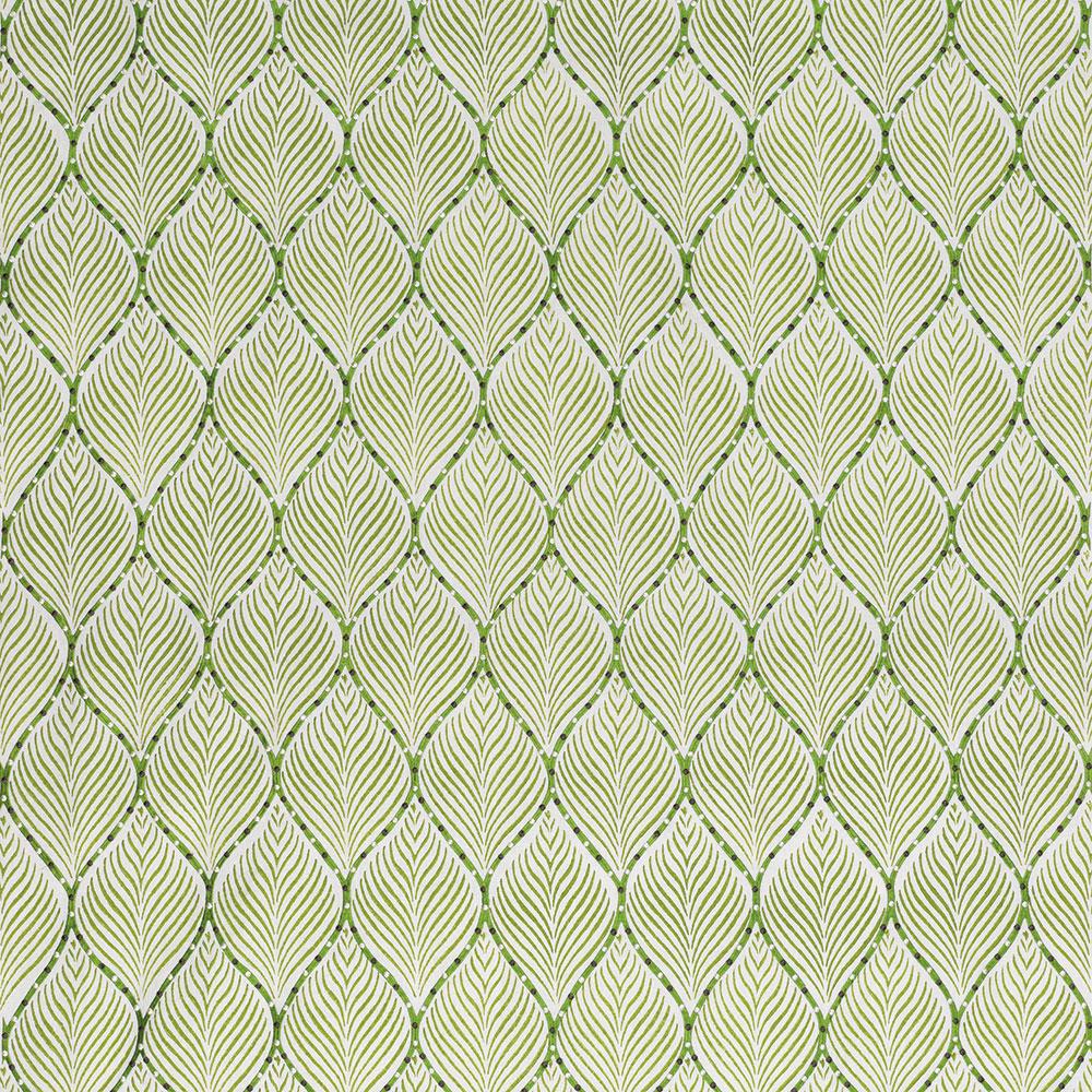 Nina Campbell Fabric - Les Indiennes Bonnelles Green NCF4335-04