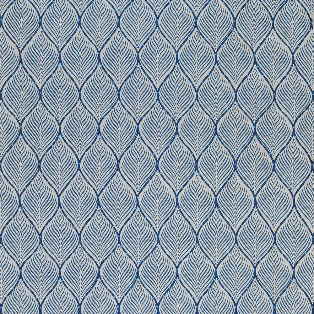 Nina Campbell Fabric - Les Indiennes Bonnelles Blue NCF4335-05