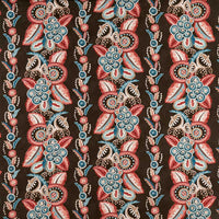 Ashdown Stripe Red/Fresh Blue/Choc Fabric NCF4363-04