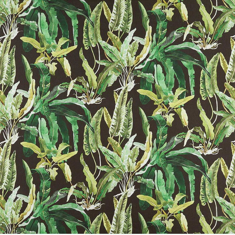 Nina Campbell Fabric - Ashdown Benmore Emerald/Green/Ebony NCF4365-03
